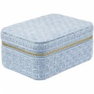 Tweed Jewellery Box - cool blue thumbnail