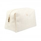 Tweed toalettmappe large - off white thumbnail