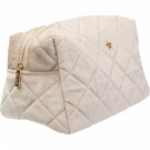 Quiltet toalettmappe large - dark sand thumbnail