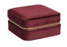 Fløyel smykkeskrin mini - maroon thumbnail