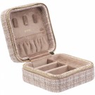 Tweed smykkeskrin mini - warm taupe thumbnail