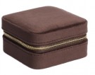 Fløyel smykkeskrin mini - chocolate brown thumbnail