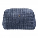 Tweed toalettmappe large - grisalle blue thumbnail
