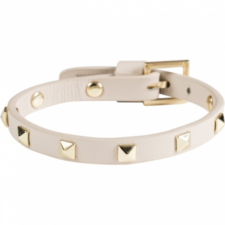 leather stud bracelet mini sand