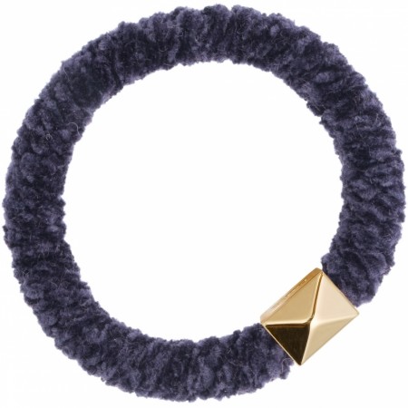 flyffy fat hair tie navy blue