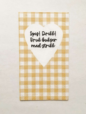 Serviett - spis drikk