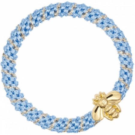 fat hair tie ibiza blue stripe w/bie