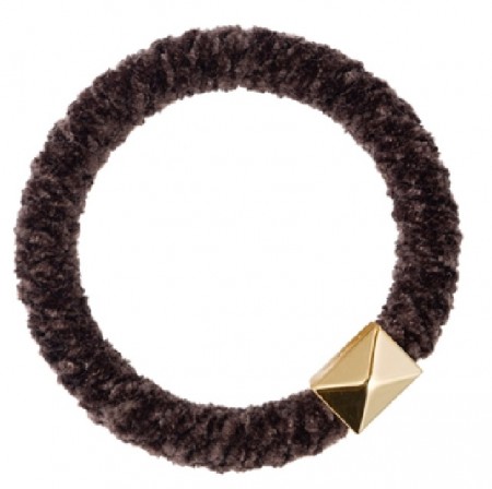 Flyffy fat hair tie - chocolate brown