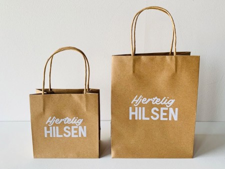 Gavepose hjertelig hilsen 20x25 cm