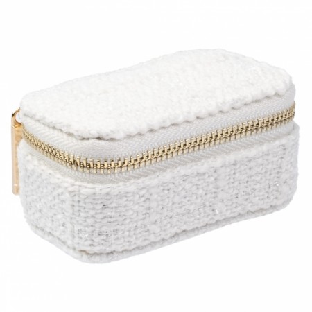 Tweed Jewellery Box Micro - off white
