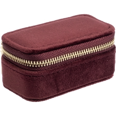 Fløyel smykkskrin micro - maroon 